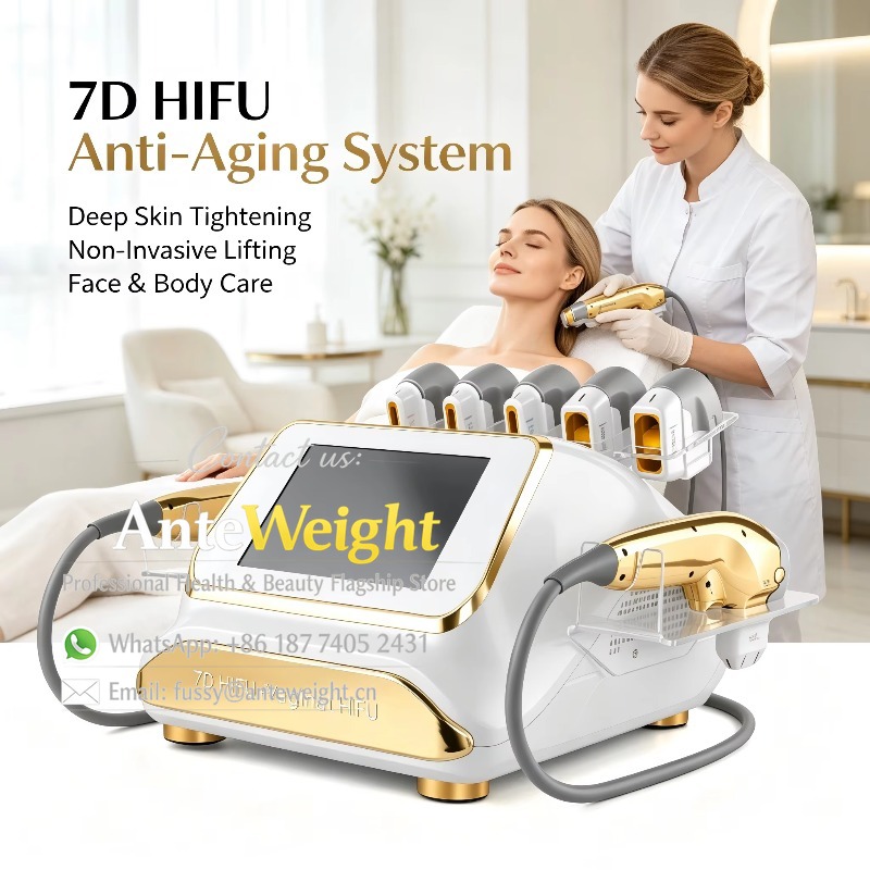 Hifu Machine 7D Face Lifting - Mesin Profesional untuk Penggunaan di Rumah,