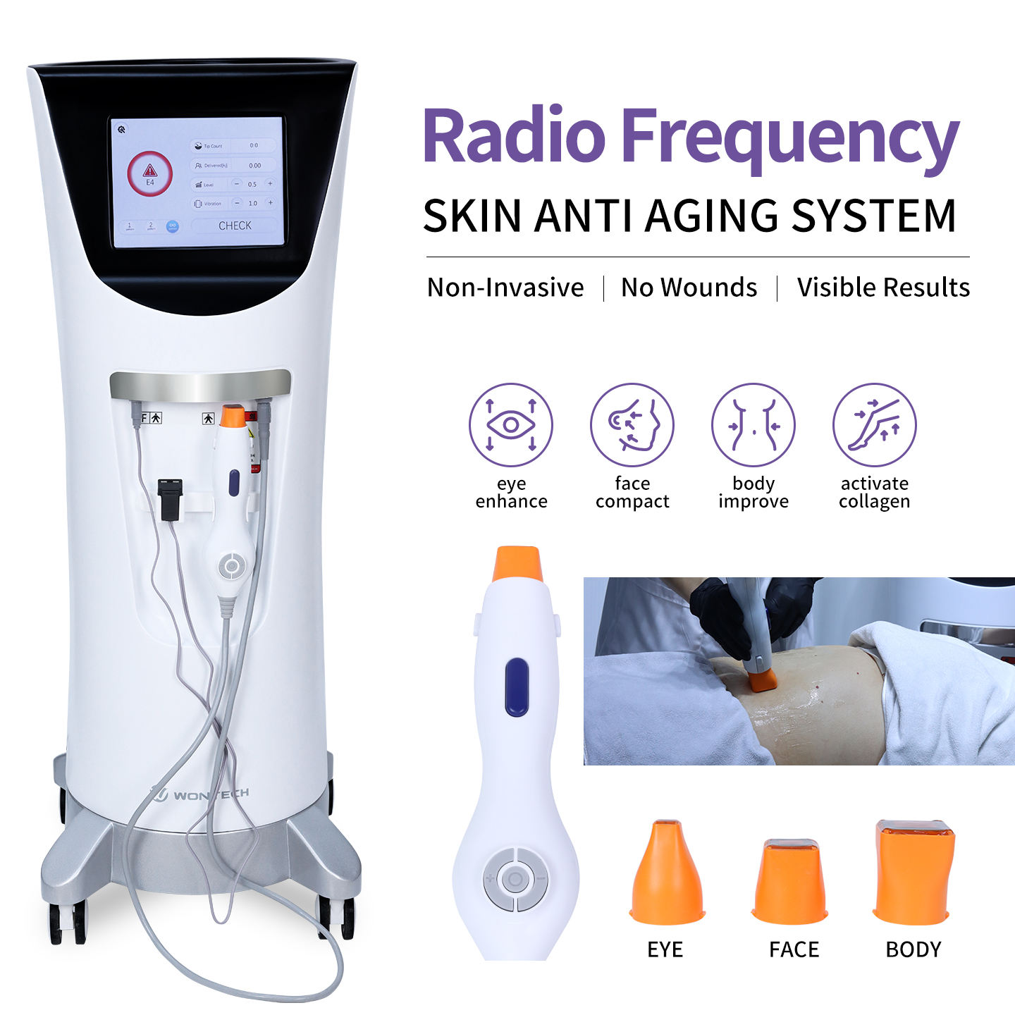 Radio Frequency Face Lift Machine - Mesin Pengencangan Kulit Frekuensi Radio RF